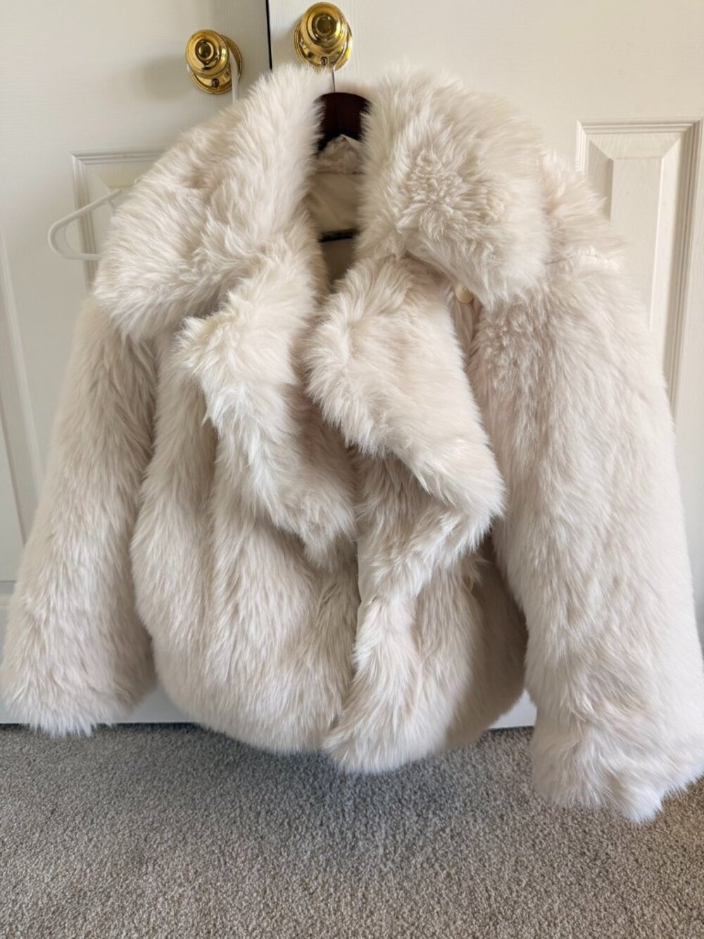 NWT Banana Republic Reversible Faux Fur Jacket, Size S — orig $300